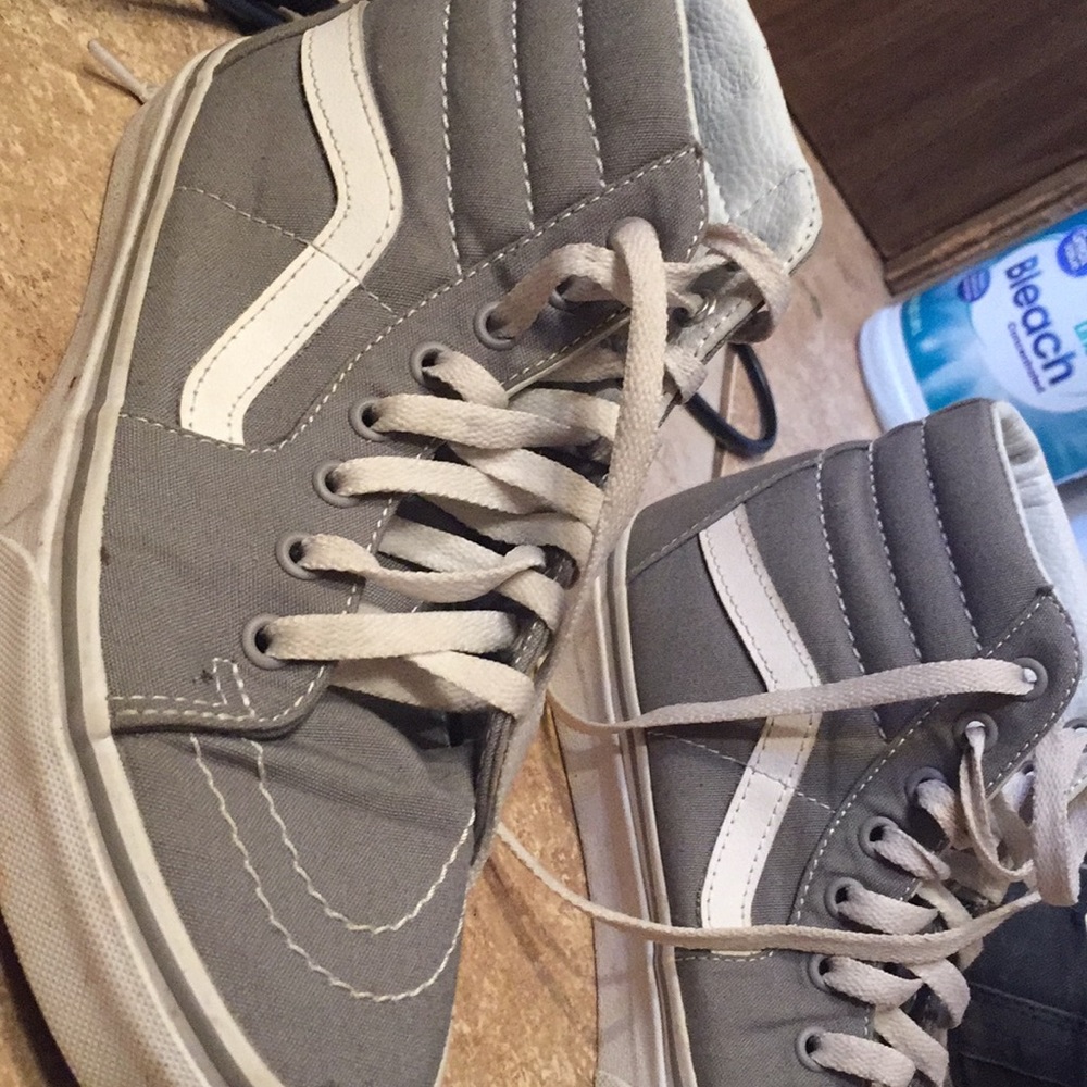 High top gray vans